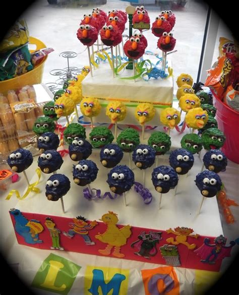 Sesame Street Party Cake Pops