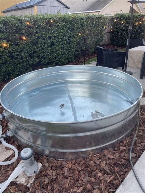 Countyline 700 Gal Galvanized Round Stock Tank 8 Ft X 2 Ft X 8 Ft