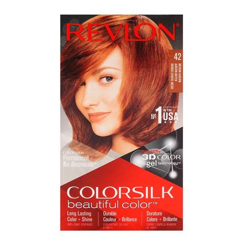 This product is not intended for use on persons under the age of 16. Order Revlon Colorsilk Medium Auburn Hair Color 42 Online ...