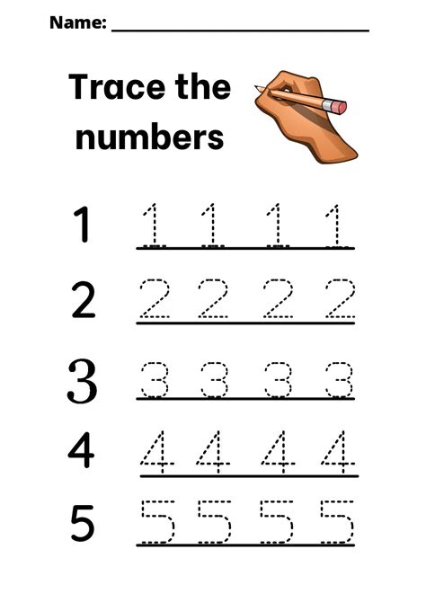 Number Writing Worksheet Worksheets For Kindergarten