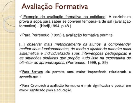 Funções Da Avaliação Formativa E Continuada