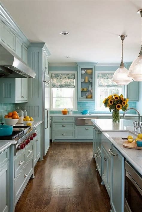 Being a lighter color, white can paint the top cabinets but the lower cabinets grey and silver because the two colors are tolerant to dust and stain. 10 Beautiful Most Popular Kitchen Cabinet Paint Color ...
