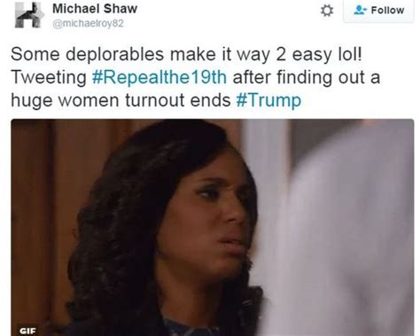 Us Election 2016 Repealthe19th Tweets Urge Us Women To Be Denied Vote