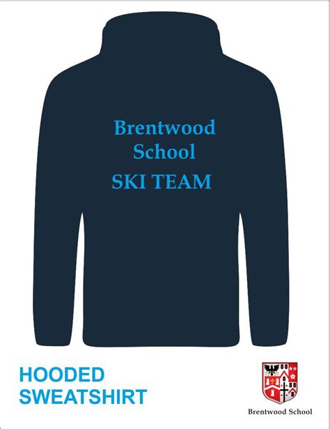 Hooded Sweatshirt Brentwood School Birds Of Dereham