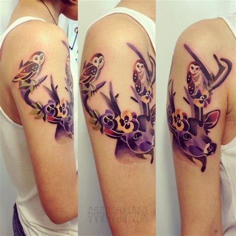 Deer Sasha Unisex Tattoos Body Tattoos Cool Tattoos