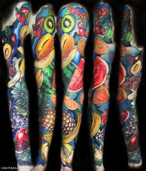 Berries And Fruits Tattoo Sleeve Best Tattoo Ideas Gallery Brazos