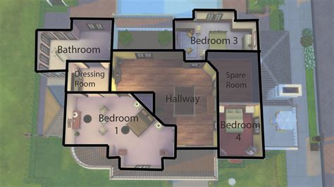 Sims 4 3 Bedroom House Floor Plan
