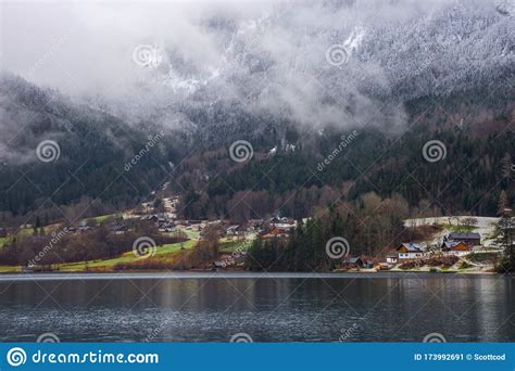 Small Picturesque Austrian Village And Grundlsee The