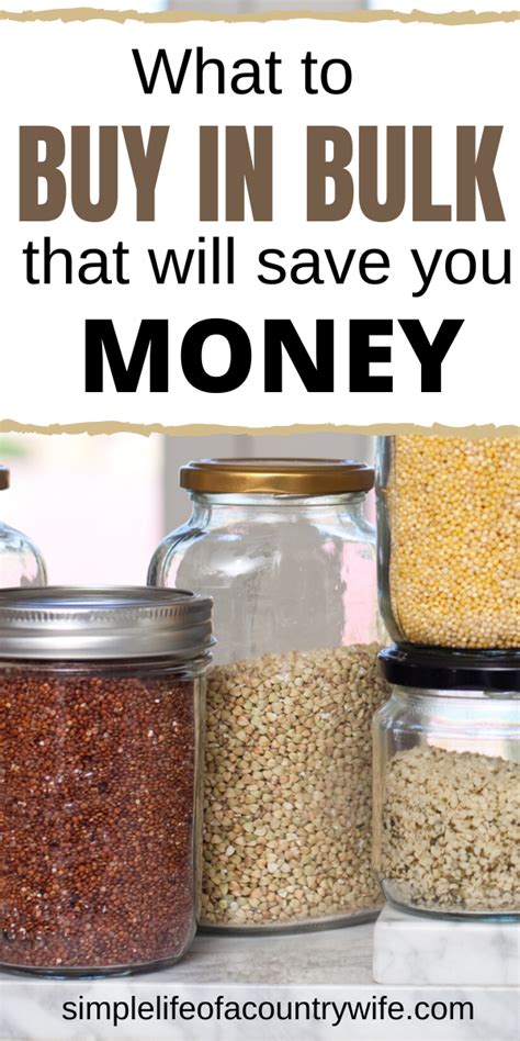 There Are Certain Items You Should Buy In Bulk And Ones That Will Save