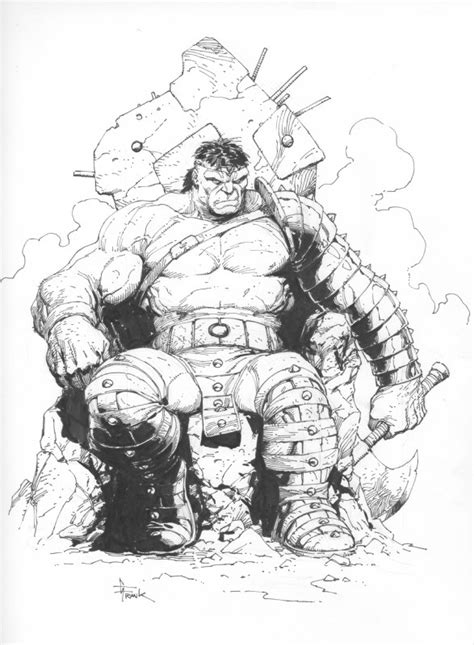 World Breaker Hulk Gary Frank In T Shens Commissions And Sketches