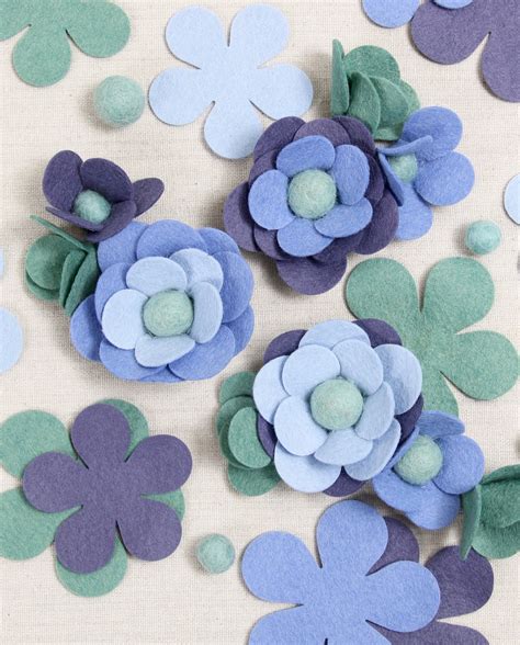 Simple Felt Flowers Free Pattern Benzie Design