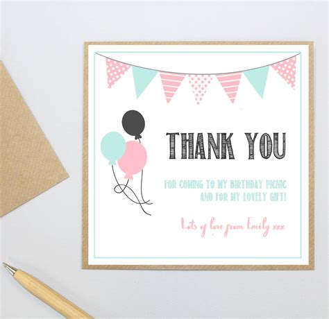Personalised Party Thank You Postcards By Precious Little Plum