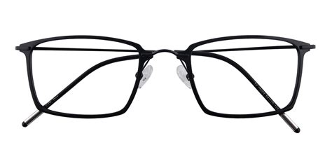 men s rectangle eyeglasses full frame titanium ultem black fp1929