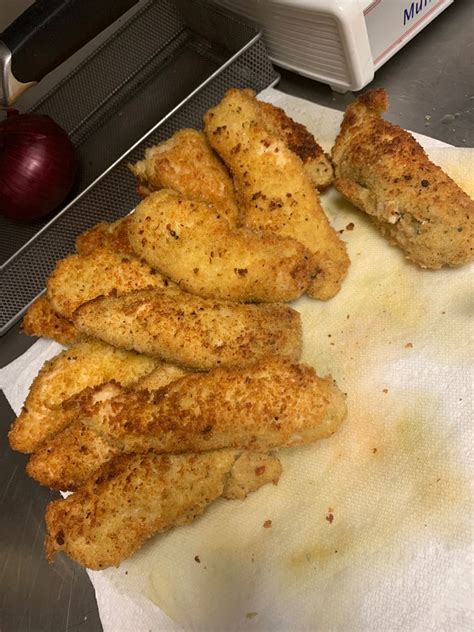 Easy Air Fryer Parmesan Breaded Fried Chicken Tenders Strips