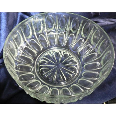 Vintage Pressed Glass Bowl Bowls Home Living Trustalchemy Com