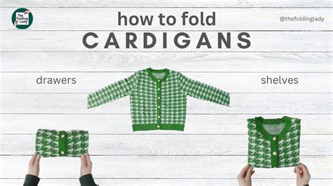 How To Fold Cardigans Youtube