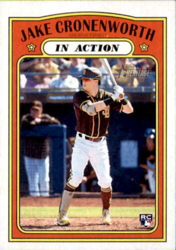 Jake Cronenworth 2021 Topps Heritage In Action Rookie Card 20 Ebay