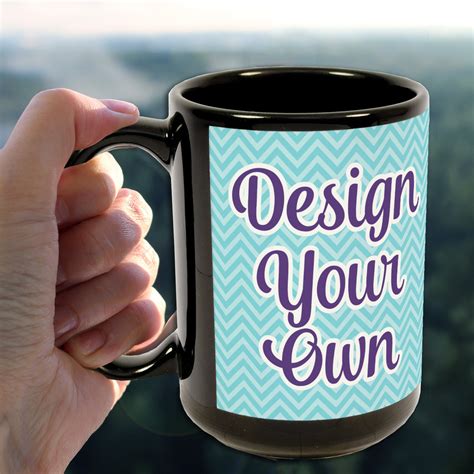 Design Your Own 15 Oz Coffee Mug Black Youcustomizeit
