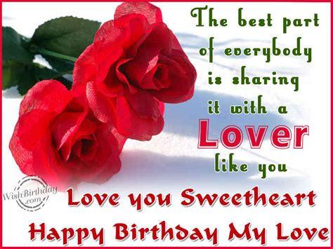 Wishing You A Happy Birthday Sweetheart Birthday Wishes Happy