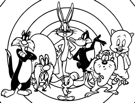 Awesome Just The Looney Tunes Coloring Page Cartoon Coloring Pages