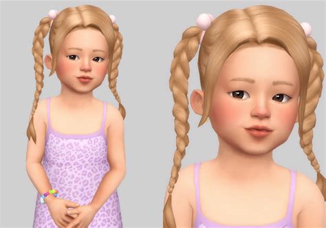 Hyemi Hair Casteru On Patreon In 2021 Sims 4 Sims 4 Toddler Sims Hair