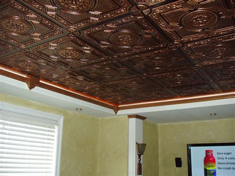 How to paint a ceiling. Decorative Ceiling Tiles Changing the Flat Surface into ...