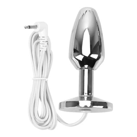 G Spot Metal Anal Beads Electrical Stimulation Vaginal Tight Butt Plug Electro Shock Prostate