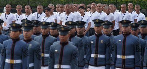 in photos pma reception rites for 297 incoming cadets
