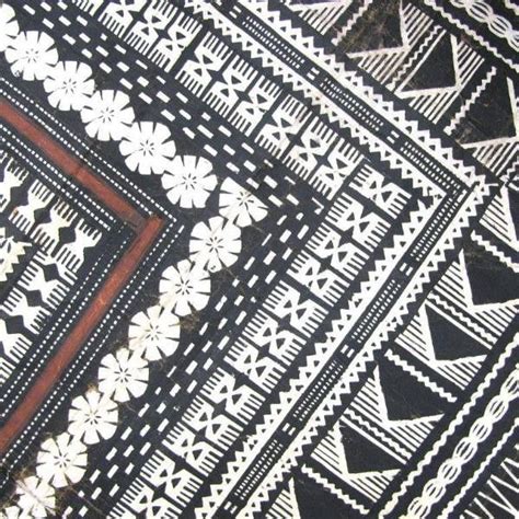 Tapa Pattern Polynesian Art Textile Prints Design Fijian