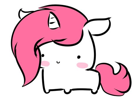 A Fluffy Little Chibi Unicorn Chibi Unicorn Cute Drawings Kawaii