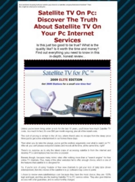 Satellite Tv On Pc Resale Rights Tradebit