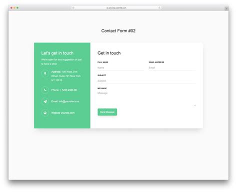 Best Free HTML CSS Contact Form Templates Colorlib