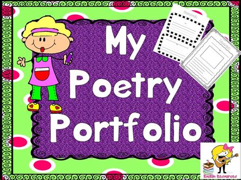 Poetry Portfolio Booklets Anchor Charts Poems Digital And Printable