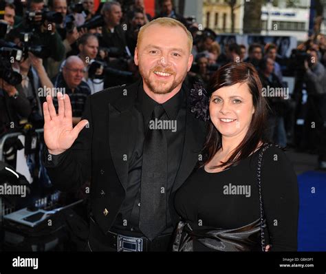 Simon Pegg And Wife Maureen Arriving For The Uk Film Premiere Of Star