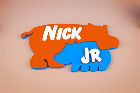 Nick Jr Hippos Logo 3d Gedrucktes Logo Kinderspielzeug Etsy Schweiz