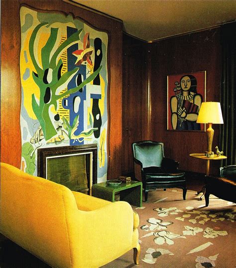 Nelson Rockefeller Fifth Avenue Residence Living Room Colorful