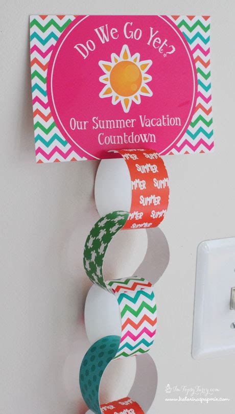 Paper Ring Countdown Calendar Recycled Crafts
