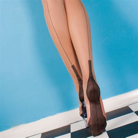 Cuban Heel Ff Stockings Full Contrast Xxl Size Fully Fashioned Stockings Heels