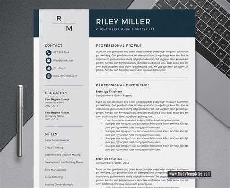 Download free cv resume 2018, 2019 samples file doc / docx format or use builder, creator, maker. Word Cv Sjabloon PSB65 - AGBC