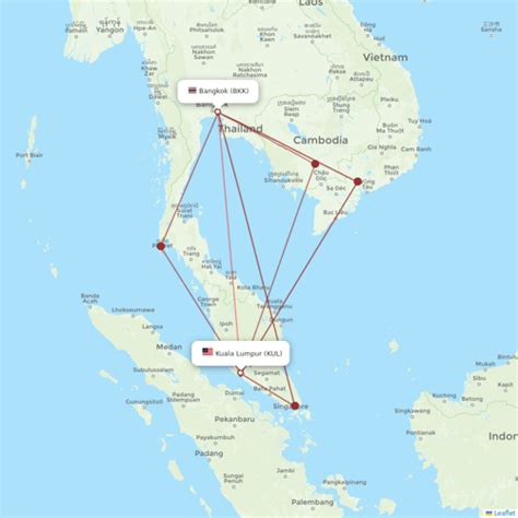 Malaysia Airlines Route Map And Airline Info Flight Routes