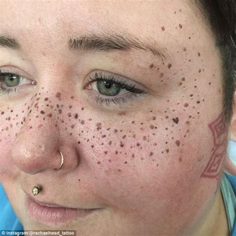 Beauty Trend Sees People Tattooing Freckles On Their Faces Daily Mail Online