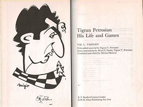 TIGRAN PETROSIAN HIS LIFE AND GAMES BATSFORD CHESS BOOKS By Vasiliev