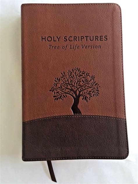 Bible Holy Scriptures Tree Of Life Version Faux Leather Tlv Messianic