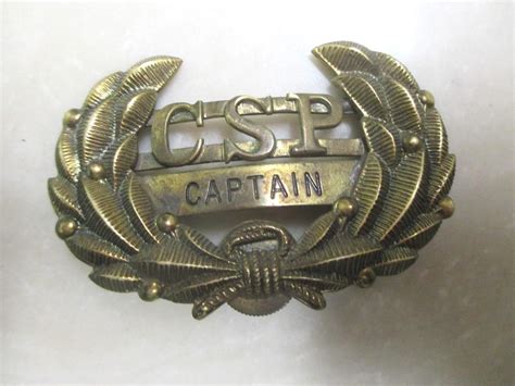 Vintage C1940s Captains Colorado State Penitentiary Prison Csp Doc Hat