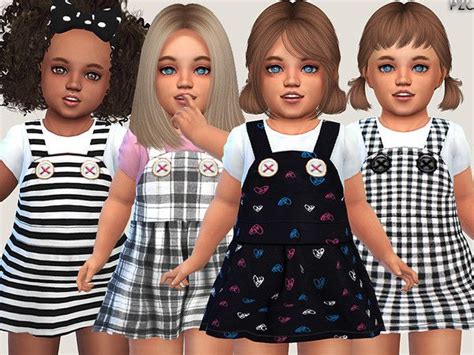 Pinkzombiecupcakes Cute Toddler Dresses Collection 02 Sims 4