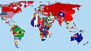 Wallpaper World Map in 1930, flags, countries 3840x2160 UHD 4K Picture ...