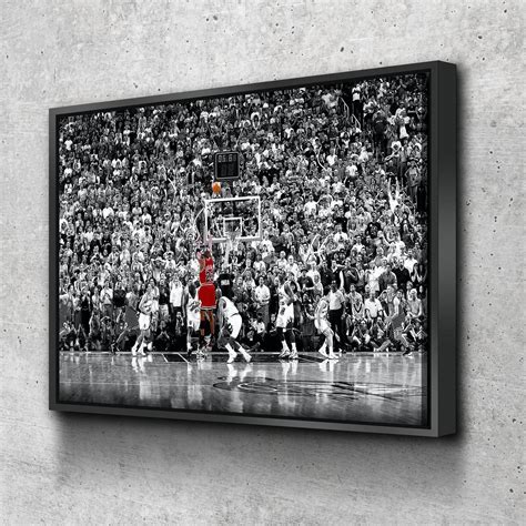 Michael Jordan Last Shot Poster No Frame Or Canvas 075in Etsy