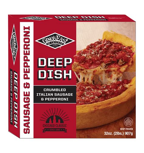 Ginos East Of Chicago Authentic Deep Dish Pizza Sausage And Pepperoni