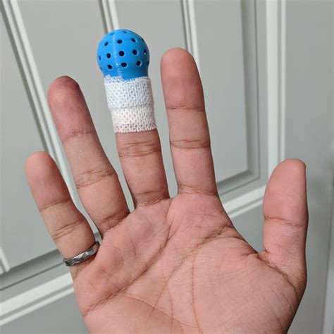 Breathable Guard For Injured Fingertip Rfunctionalprint