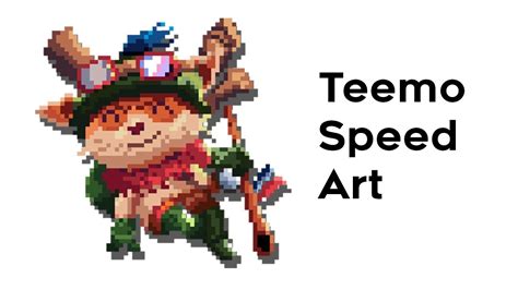 Teemo Pixel Art Speedart 8 Youtube